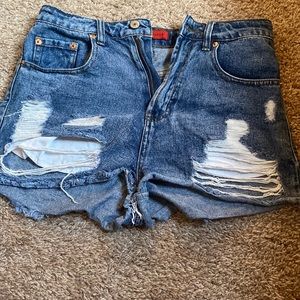 High Waisted Jean Shorts